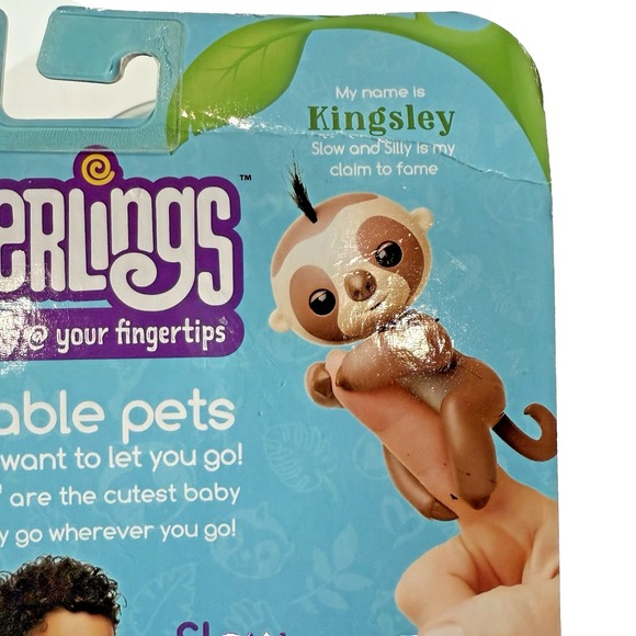 New Fingerlings Baby Sloth Pet Toy Kingsley Interactive Music Sound Play Figure - Picture 5 of 10
